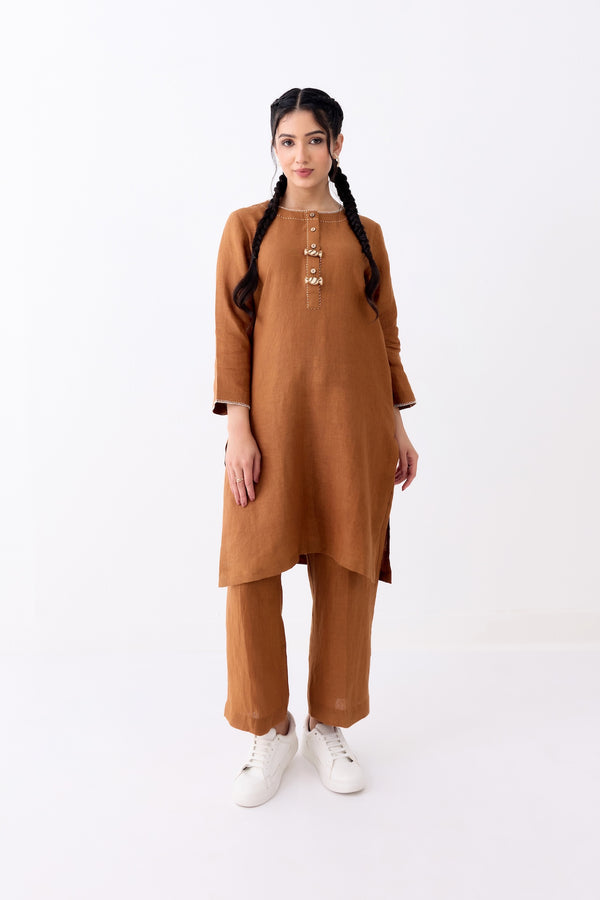 Caramel Toffee Kurta Set