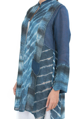 Patchwork Jacket Set