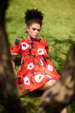 Red & Black Mekko - Layla Dress