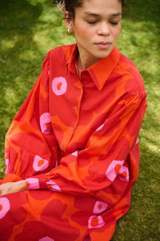 Red floral Mekko - Jasmine Tunic