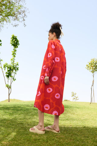 Red floral Mekko - Jasmine Tunic