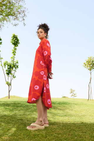 Red floral Mekko - Jasmine Tunic