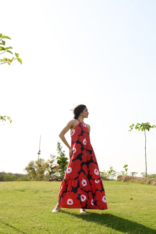 Red and Black Mekko - Birds of Paradise