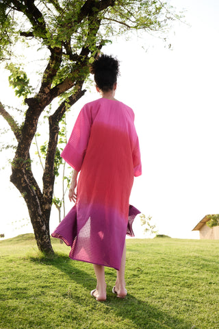 Pink Red Purple Ombre - Angela Kaftan