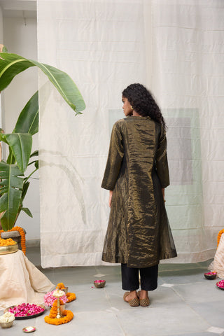 Kalakriti Tunic - Black & Gold