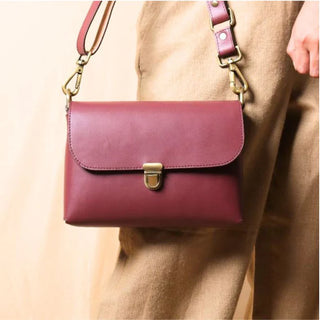 Crossbody Shoulder Sling Bag for Women in Maroon: Sophie