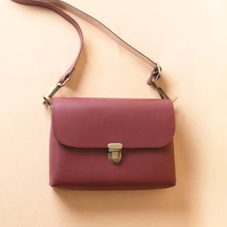 Crossbody Shoulder Sling Bag for Women in Maroon: Sophie
