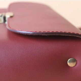 Crossbody Shoulder Sling Bag for Women in Maroon: Sophie
