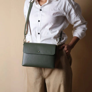 Mint Green Crossbody Shoulder Sling Bag: Zoe