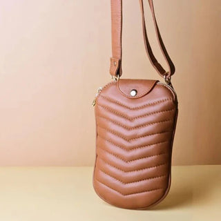 Quilted Shoulder Crossbody Sling Pouch