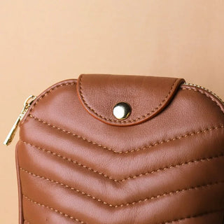 Quilted Shoulder Crossbody Sling Pouch