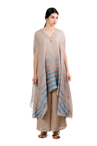 V Stripe kaftan Co-ord