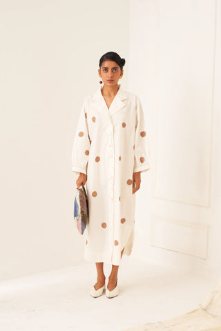 Latte Polka Dress
