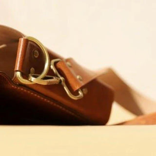 Tan Brown Crossbody Shoulder Unisex Sling Bag: Zoe